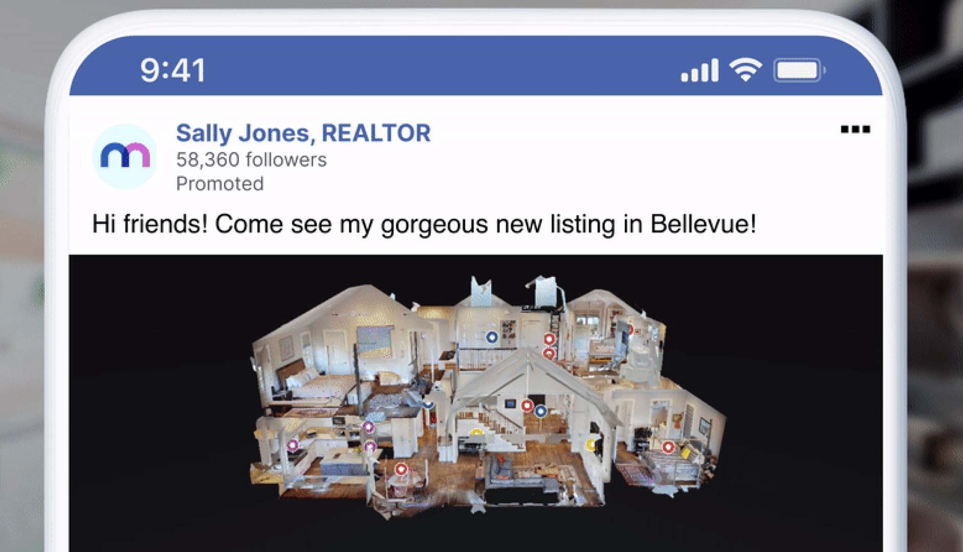 Screenshot of a real estate listing on a phone