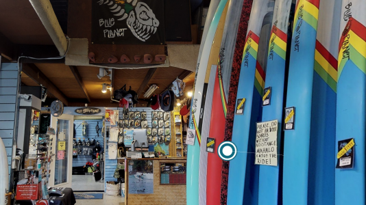 Open for virtual business, Blue Planet Surf Shop